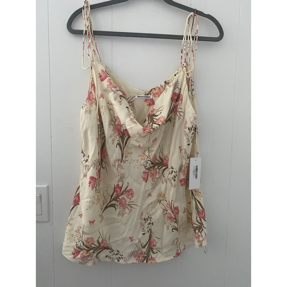 NWT‎ Reformation Leah Top in Leila Floral Butterfly Print Plus Size 1X